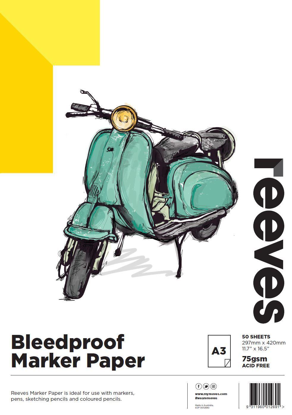 Reeves Bleedproof Paper Pads - Art Supplies Australia