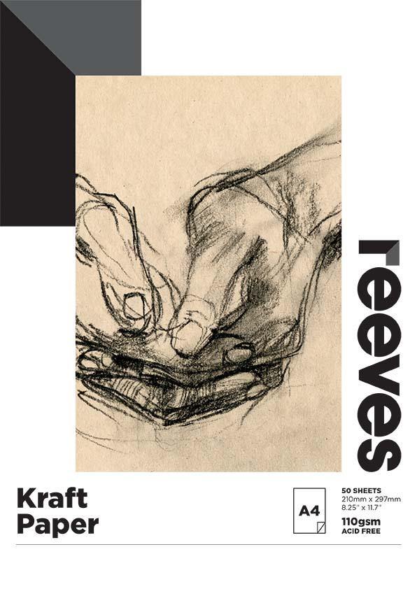 Reeves Kraft Paper Pads 110GSM 50 Sheets - Art Supplies Australia