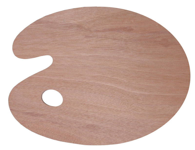 Oval Wooden Palette - Art Supplies Australia