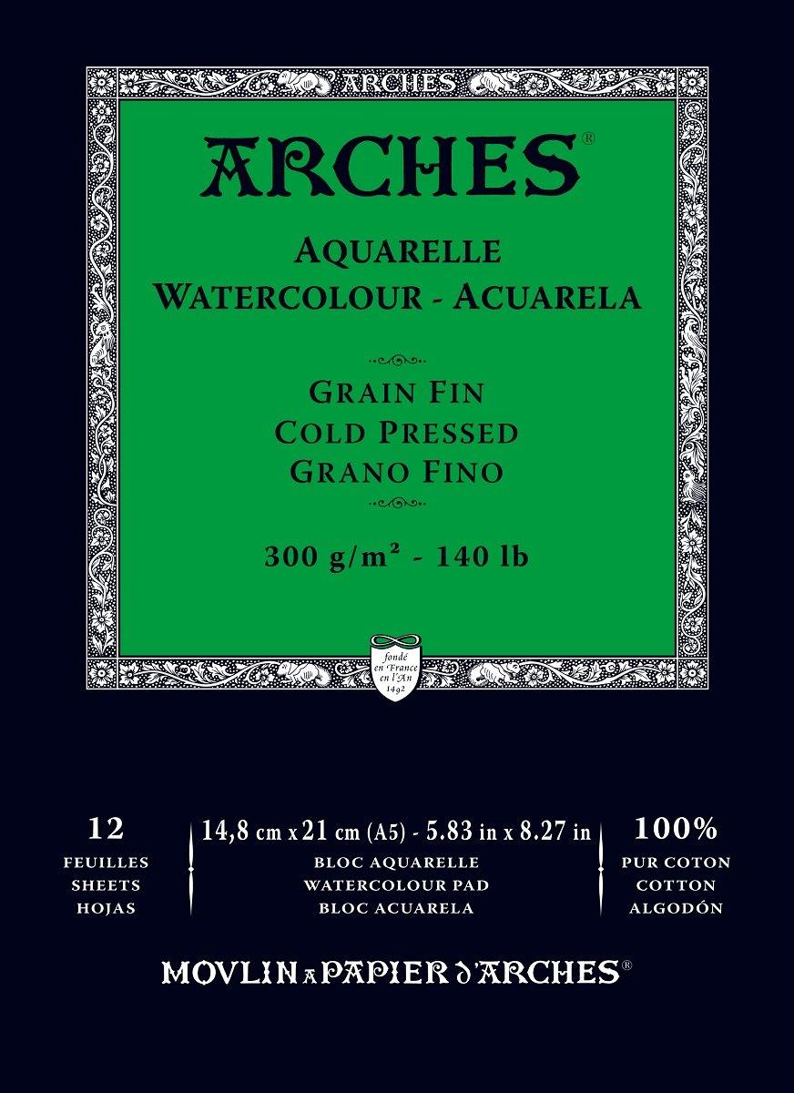 Arches Watercolour Pad 300gsm Hot Press – Melbourne Artists' Supplies
