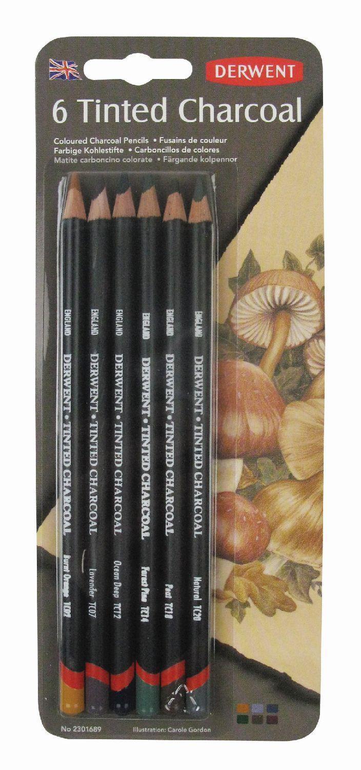 Derwent Professional Tinted Charcoal Pencil Sets - Art Supplies Australia