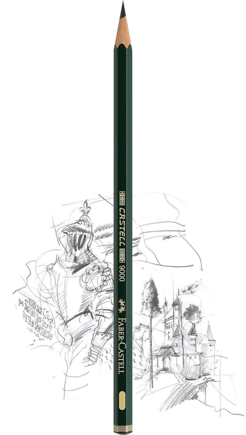 Faber-Castell Graphite Pencil Castell 9000 - Single - Art Supplies Australia