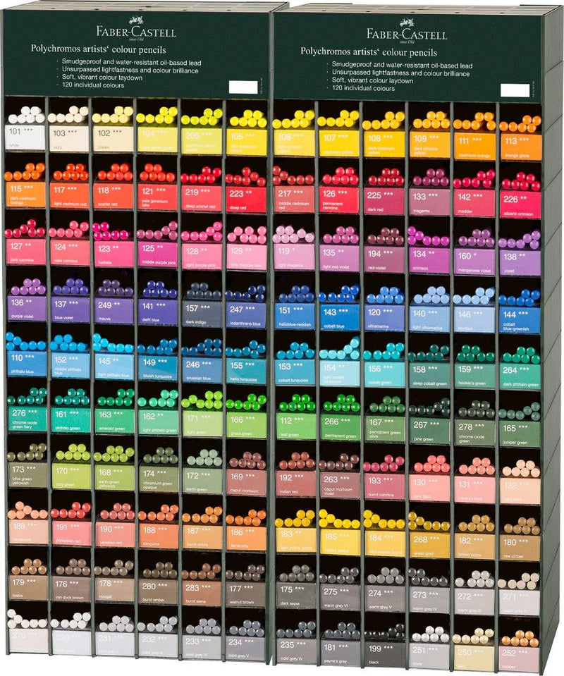 Faber-Castell Polychromos Tin Set of 60 Colored Pencils