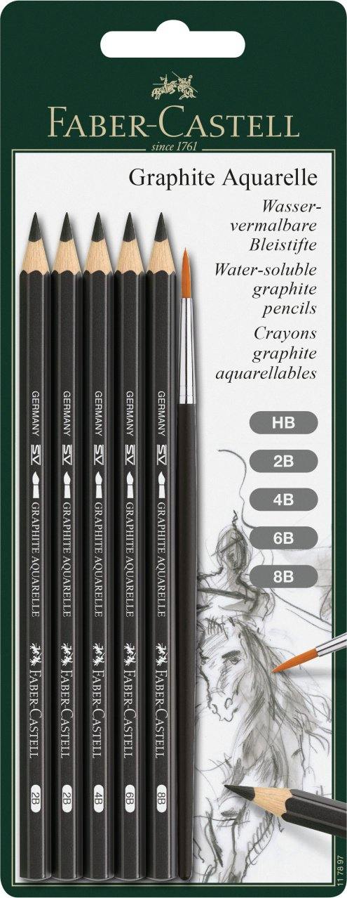 Faber-Castell Aquarelle Graphite Pencil Set - Art Supplies Australia
