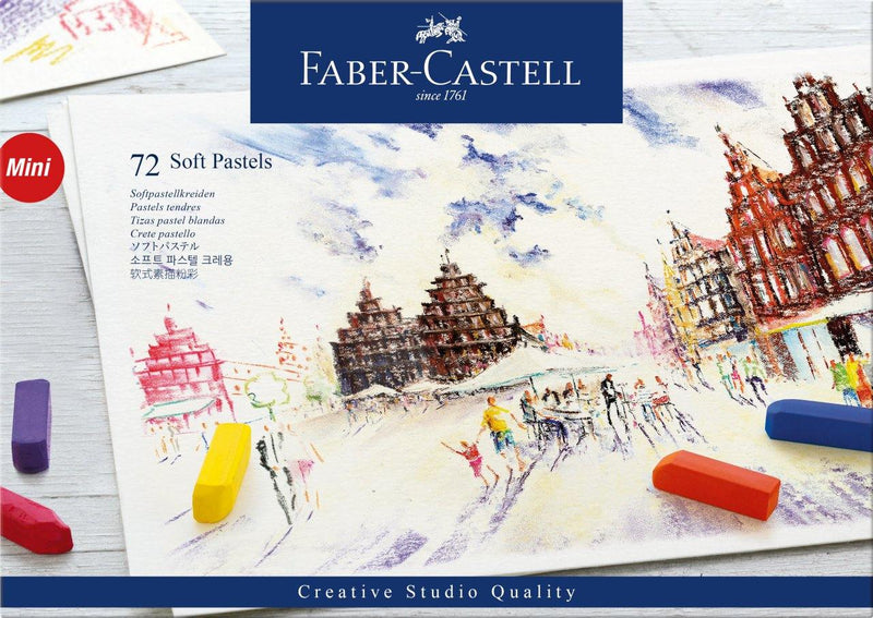 Faber-Castell Creative Studio Soft Pastels Crayons Mini Cardboard Box Set - Art Supplies Australia