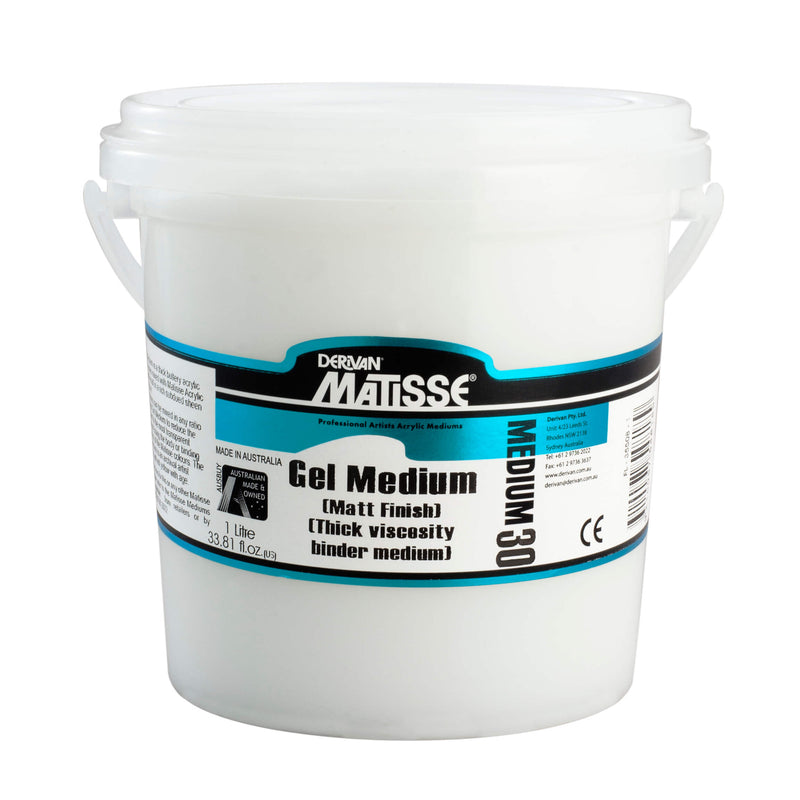 Matisse Acrylic Medium MM30 Matt Gel Medium - Art Supplies Australia