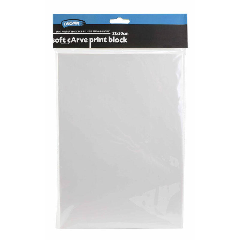 Derivan Soft Carve Print Block White - Art Supplies Australia