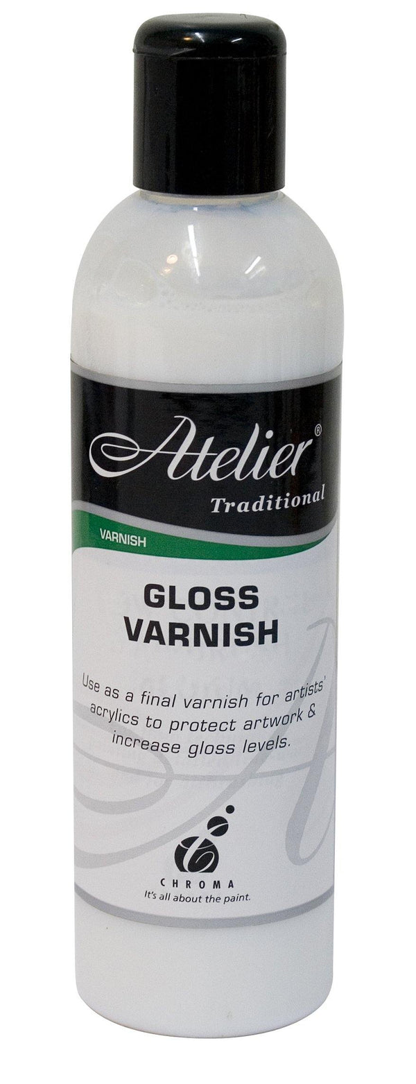 Atelier Acrylic Medium - Gloss Varnish - Art Supplies Australia