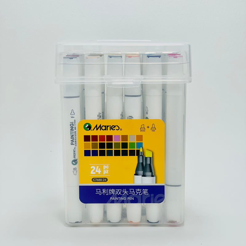 Marie's Dual Tip Marker Pen Set - Art Supplies Australia