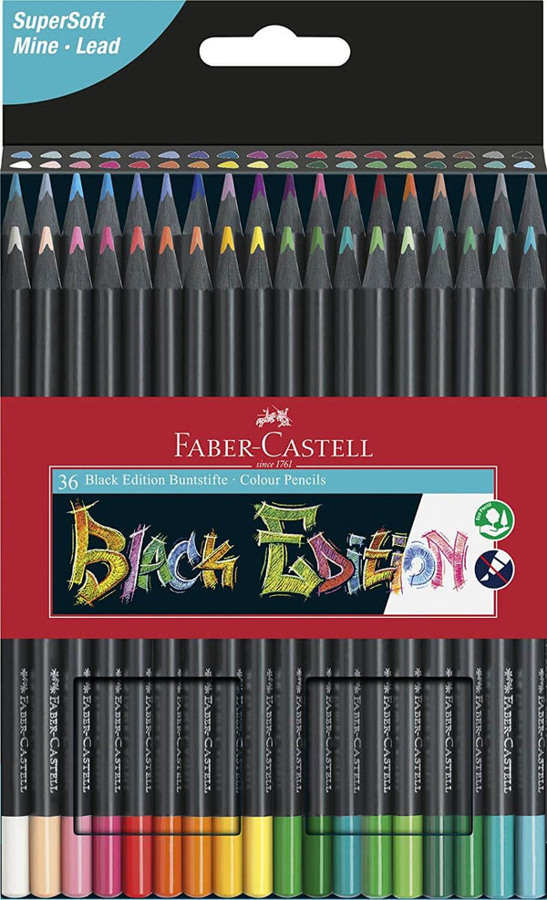 Faber-Castell Colour Eco Pencil Set Black Edition - Art Supplies Australia