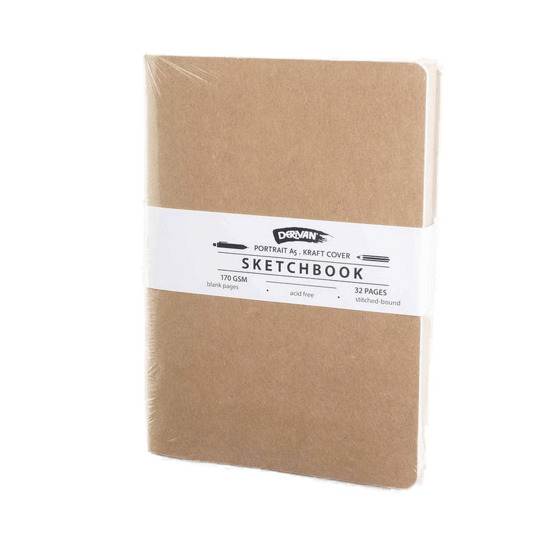 Derivan Eco Sketchbook Kraft Cover 170GSM - Art Supplies Australia