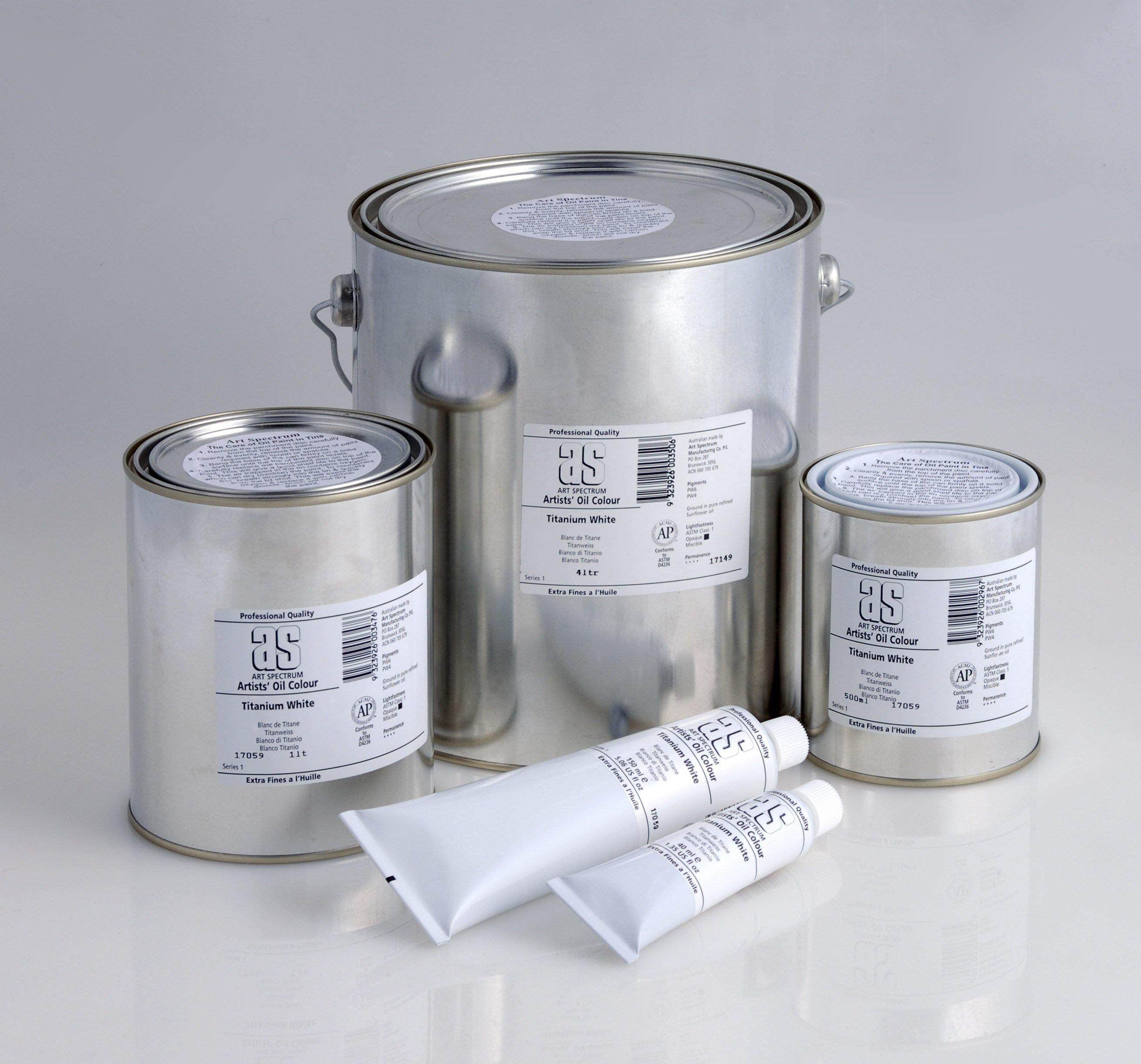 Art Spectrum Professional Oil 4 Liter Titanium White/Zinc White - Art Supplies Australia