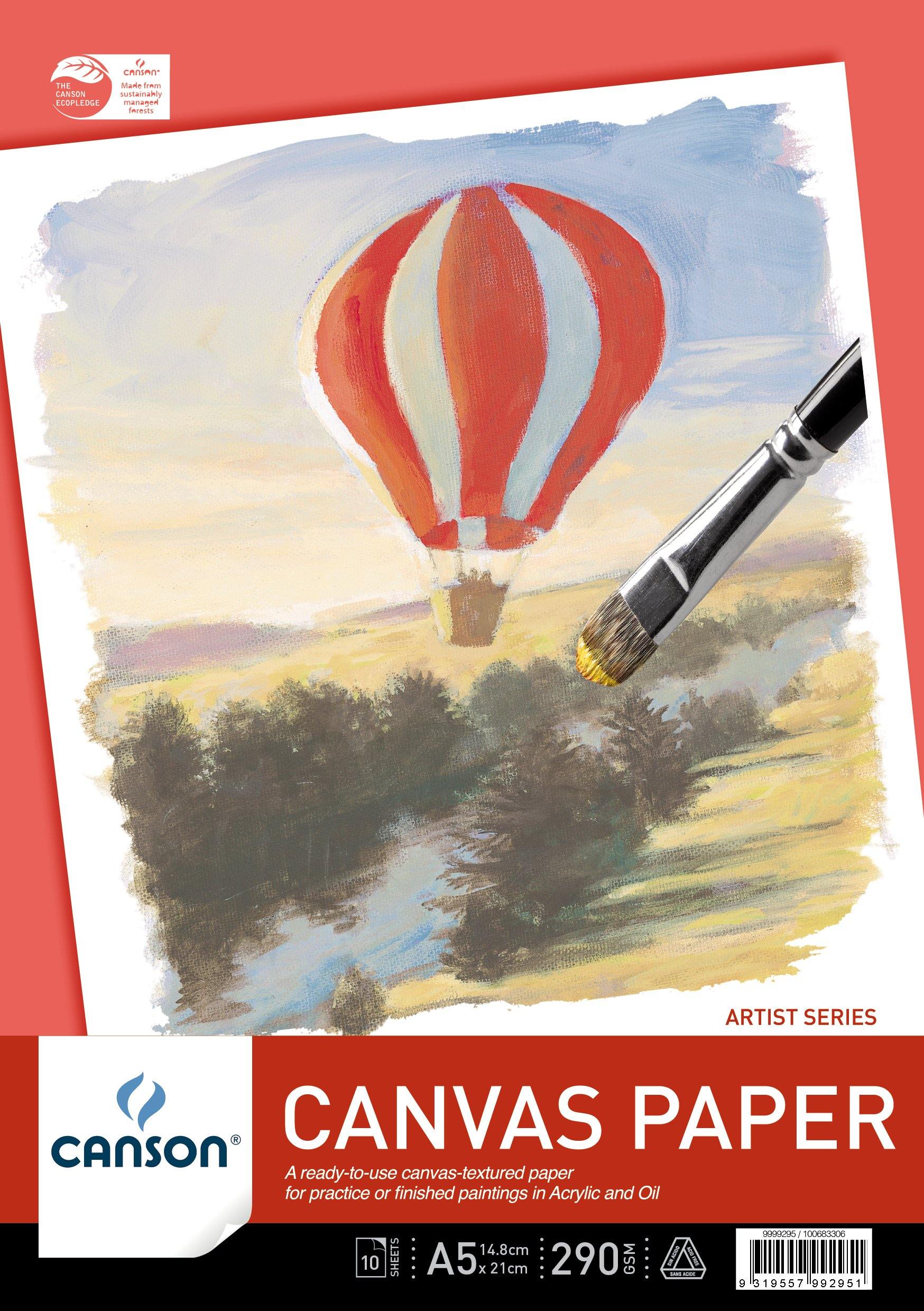 Canson Balloon Canvas Paper Pads 290gsm 10 Sheets - Art Supplies Australia