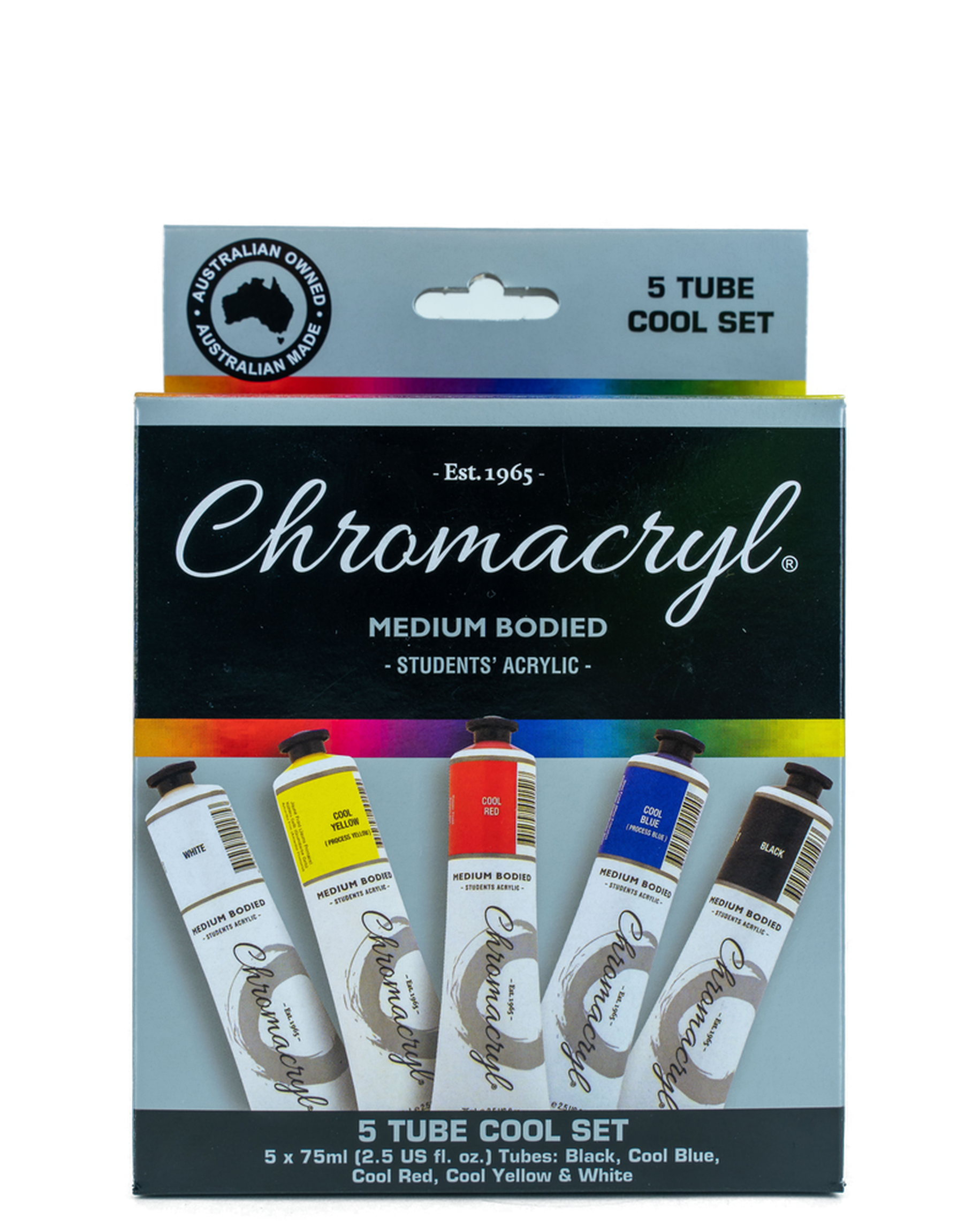 Chromacryl Students Medium Body Acrylic Paint Sets - Art Supplies Australia