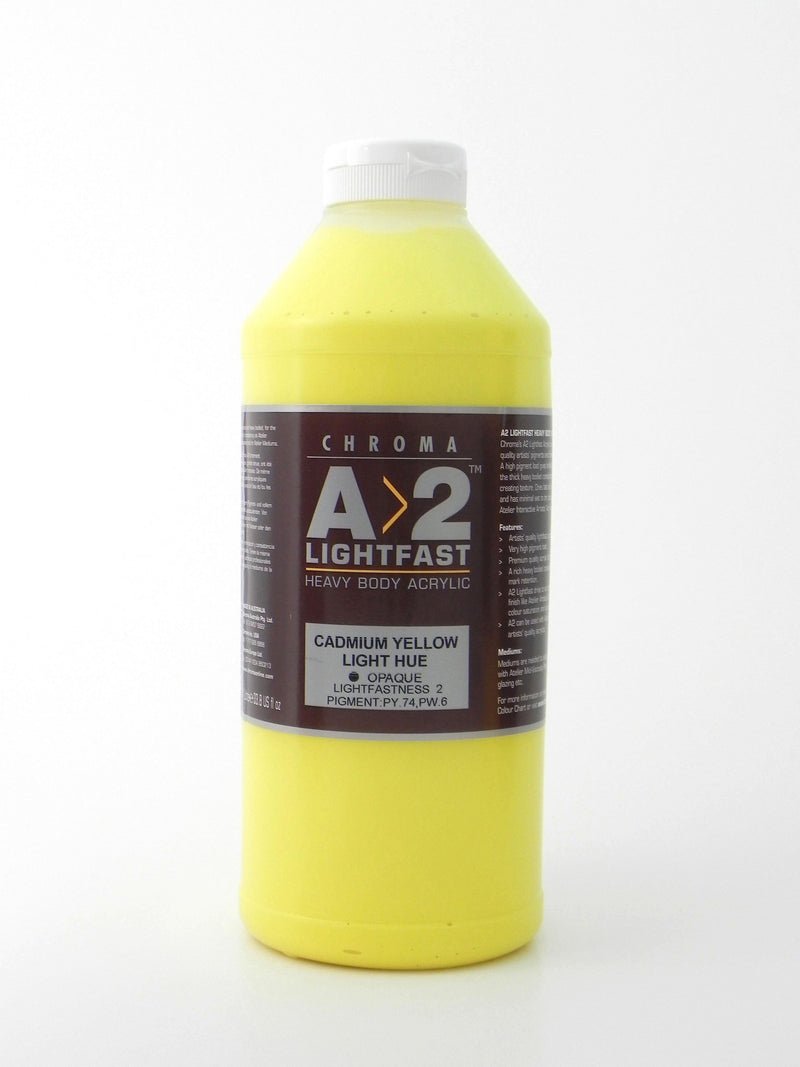 Yellow Acrylic Paint, 2 Liter Artist Quality Acrylic Paint, over a 1/2  Gallon Bulk Acrylic Paint with Pump Included, Large Acrylic Paint for