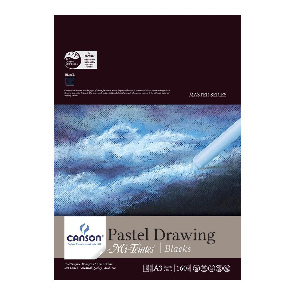 Canson Mi-Teintes Pastel Drawing Paper Pads 160gsm 15 Sheets - Art Supplies Australia