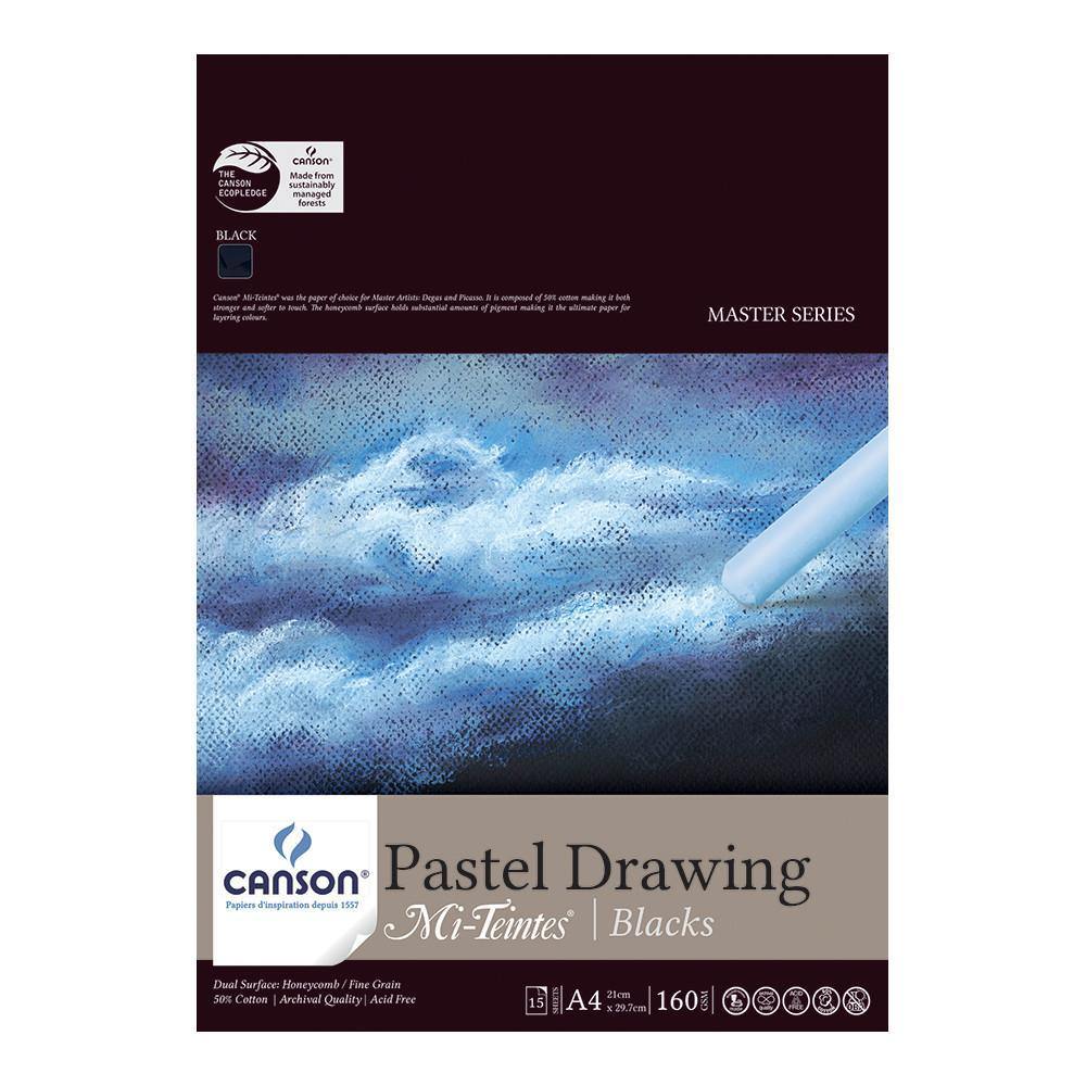 Canson Mi-Teintes Pastel Drawing Paper Pads 160gsm 15 Sheets - Art Supplies Australia