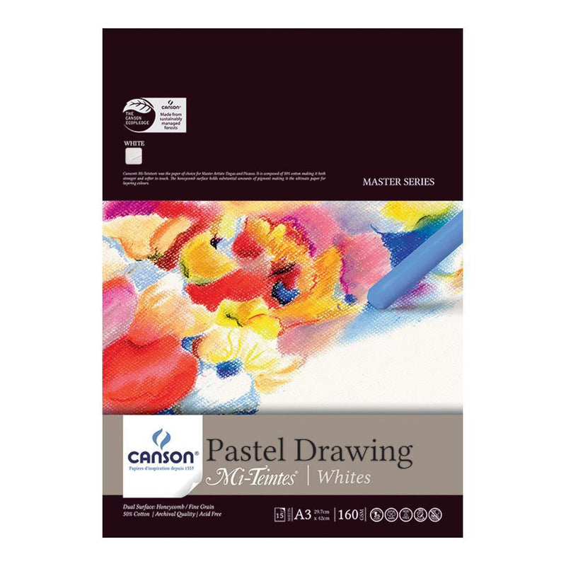 Canson Mi-Teintes Pastel Drawing Paper Pads 160gsm 15 Sheets - Art Supplies Australia