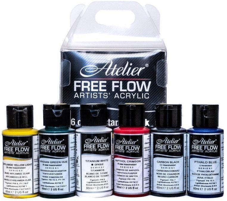 Atelier Free Flow Artists' Acrylic Paint Sets - Art Supplies Australia