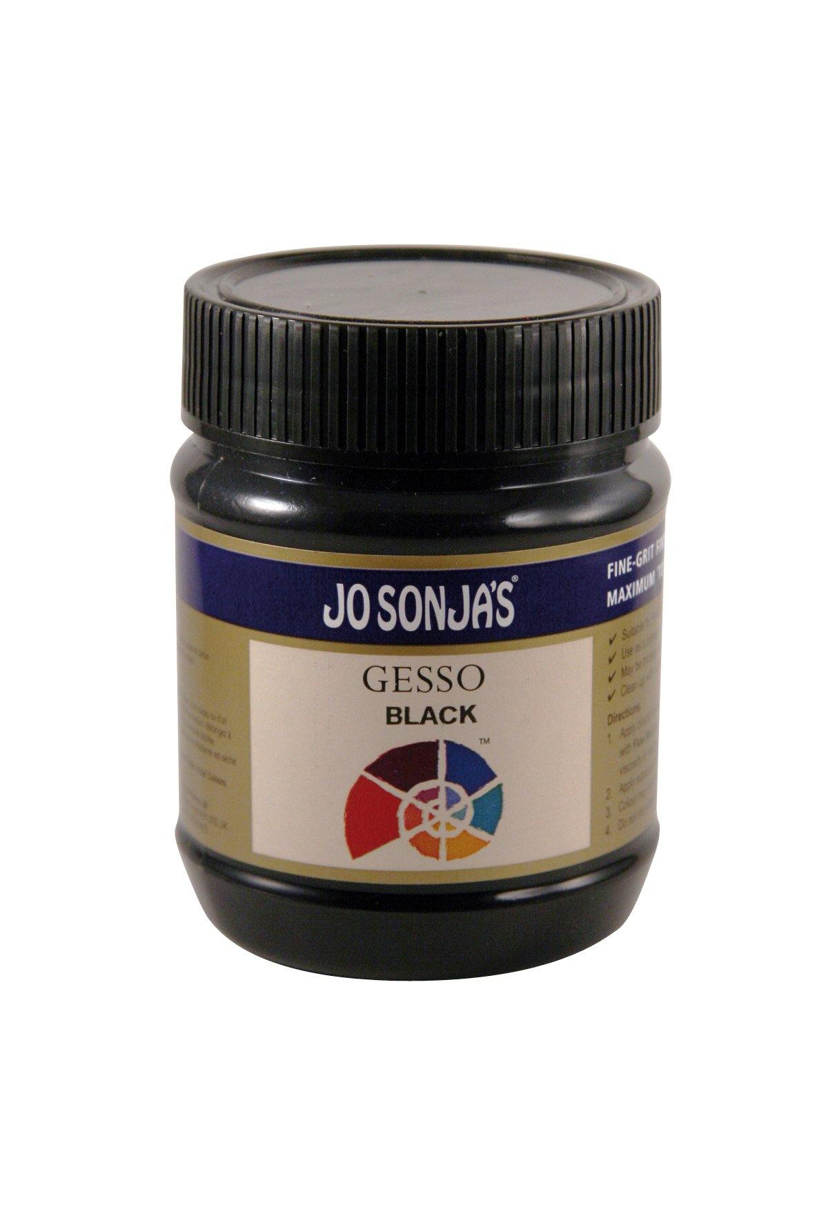 Jo Sonja's Gesso Black/White 250ml - Art Supplies Australia