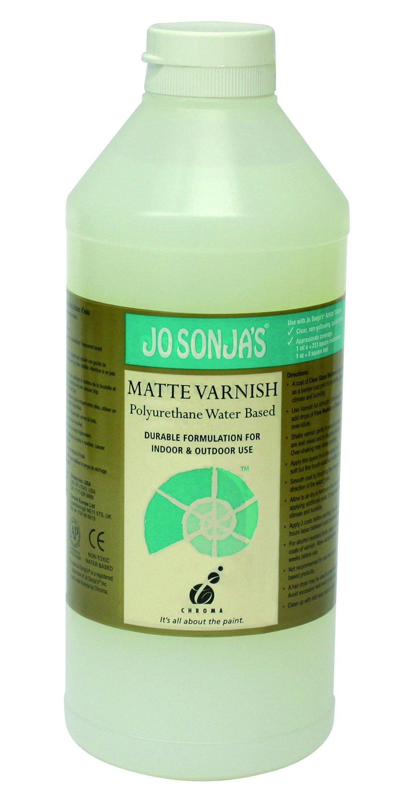 Jo Sonja's Polyurethane Water Based Matte/Satin/Gloss Varnish - Art Supplies Australia