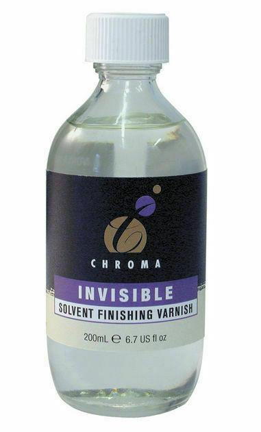 Chroma Solvent Finishing Varnish Invisible 200ml - Art Supplies Australia