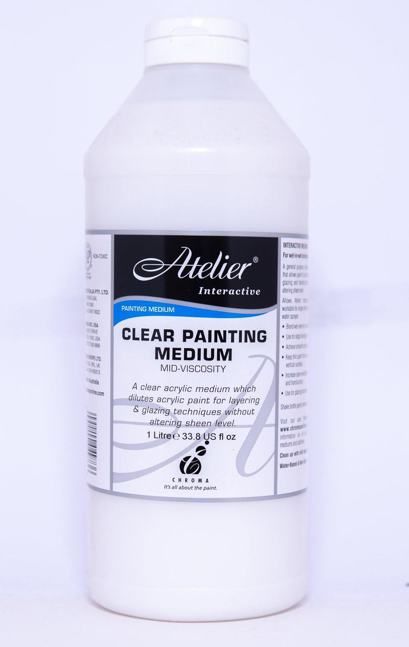 Atelier Acrylic Medium - Clear Paint Medium Mid-Viscosity - Art Supplies Australia