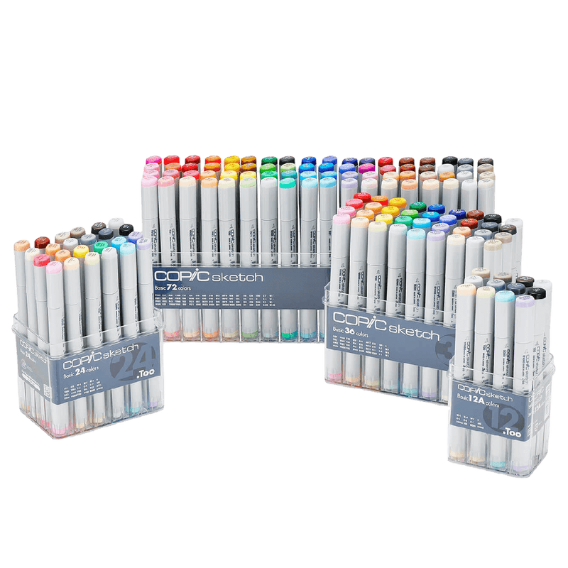 COPIC Sketch Marker Sets, 6-Color Set - Perfect Primaries