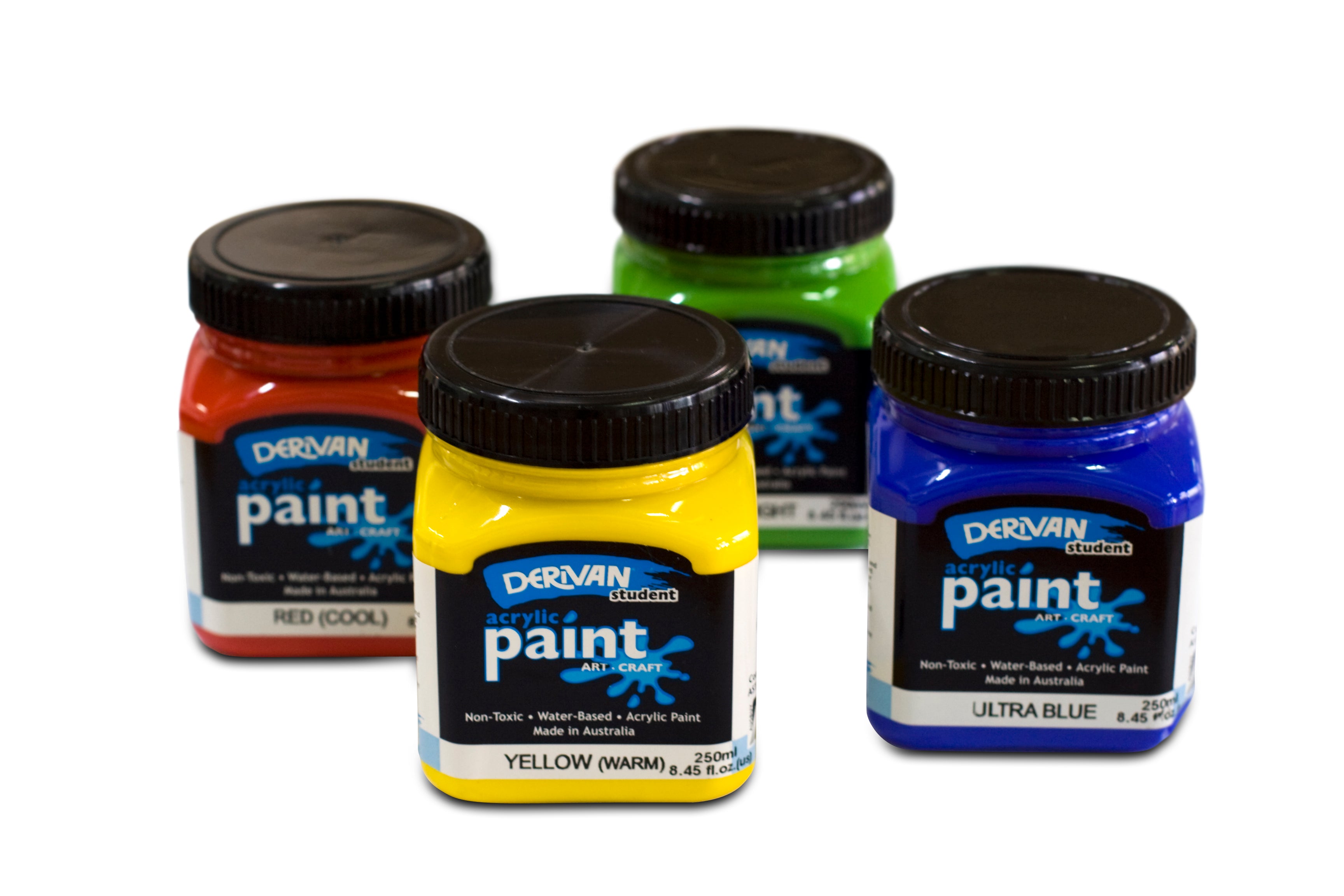 Derivan Student Acrylic Paint - 250ml (clearance) - Art Supplies Australia