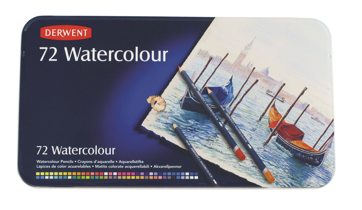 Watercolour Aquarelpotloden 72-set - Derwent - Voor Crea Watercolour Aquarelpotloden 72-set - Derwent - Voor Crea
