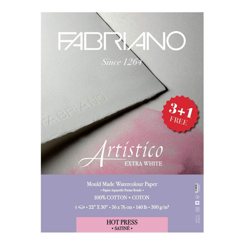 Fabriano Artistico 100% Cotton Water Colour Paper Sheets 56x76cm - Art Supplies Australia