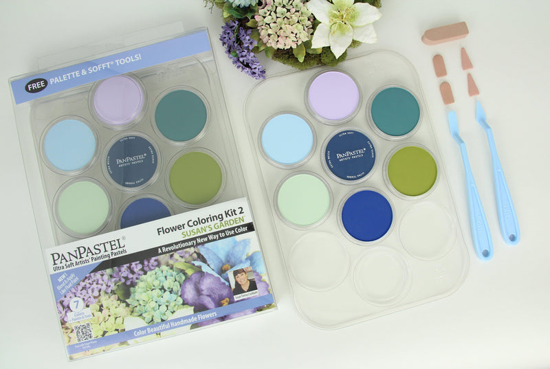 PanPastel Artist Curated Pastel - Flower Coloring Kit 2 with Susan's Garden (7 Colours) - Art Supplies Australia