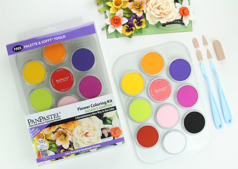 PanPastel Artist Curated Pastel - Flower Coloring Kit with Susan's Garden (10 Colours) - Art Supplies Australia
