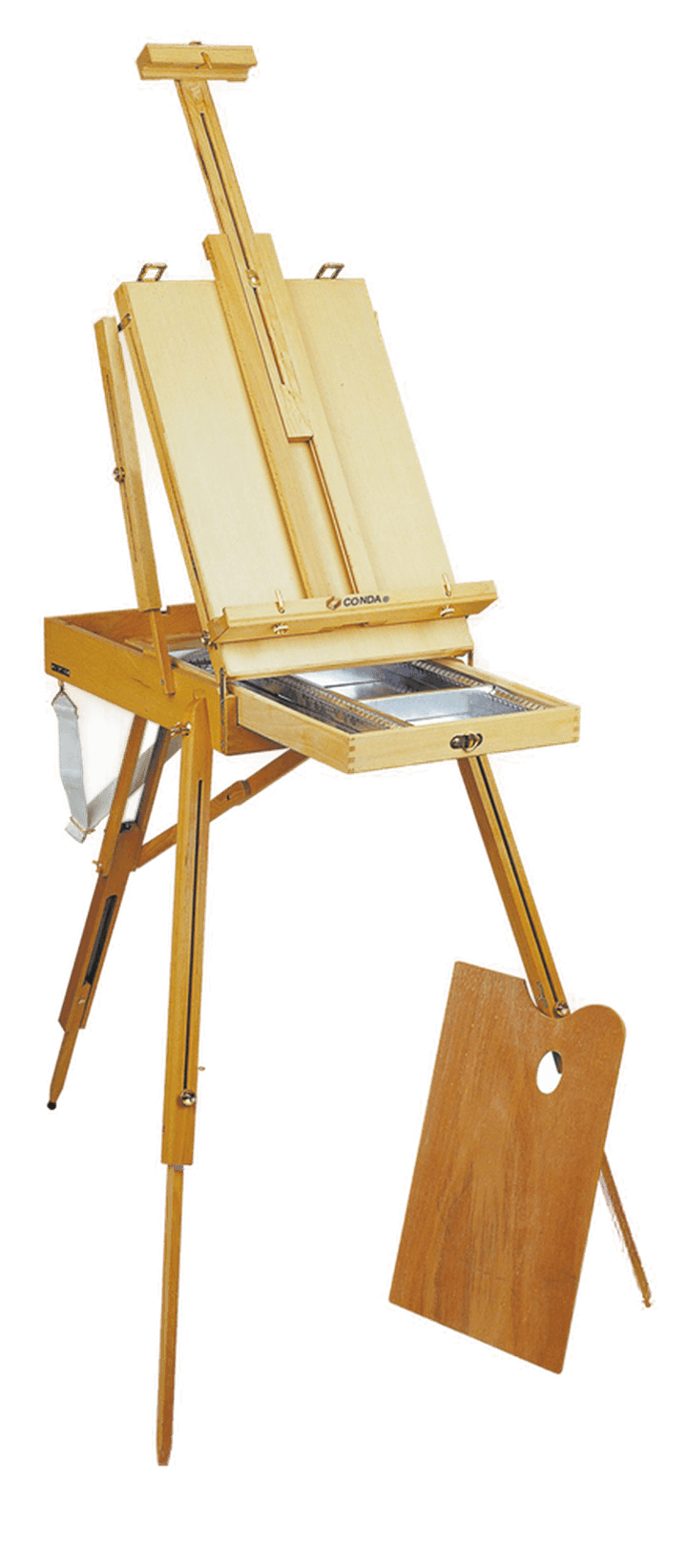 Luca French Box Easel with Wooden Palette & Shoulder Strap - Art Supplies Australia