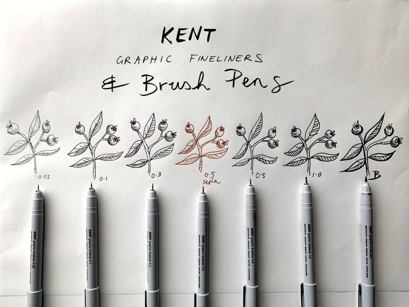 Kent Graphic Illustration Brush Set - Art Supplies Australia