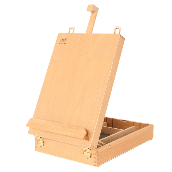 Luca Table Box Easel Beechwood-LHBX11 - Art Supplies Australia