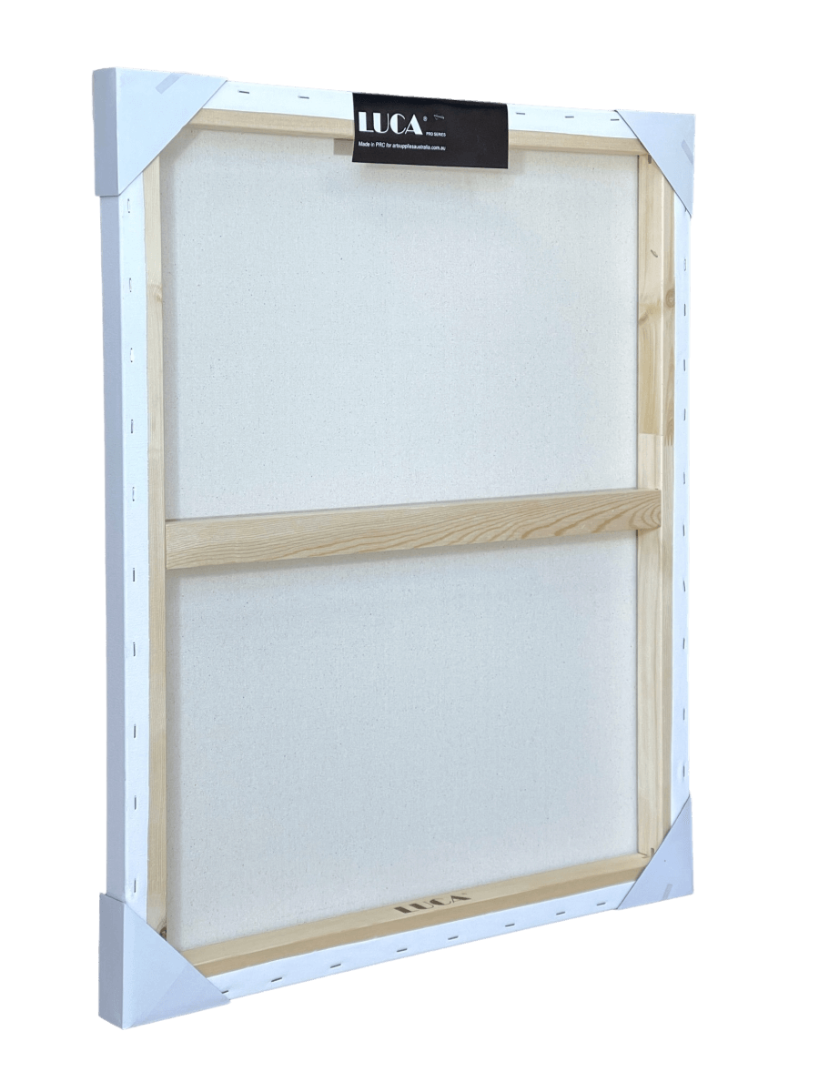Luca Premium Artist Stretched Canvas - 1.5 inch (38mm) Thick Stretchers & Braces 12Oz - Art Supplies Australia