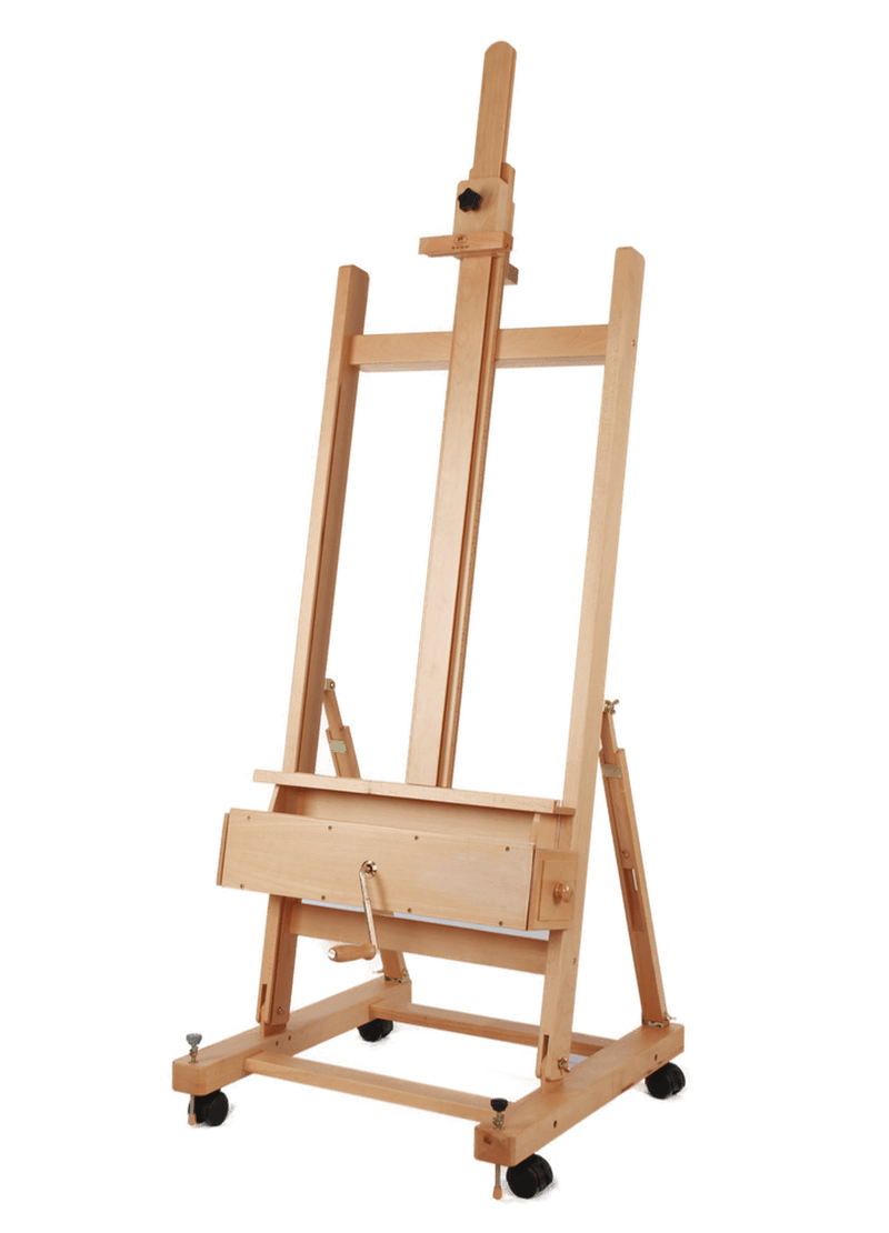 Luca Grand Studio Easel with Ratchet Control System, Holding canvas up to 207cm LW15 - Art Supplies Australia
