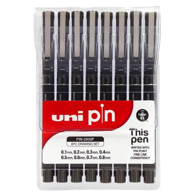 Uni Pin Fineliner Drawing Pen Individual and Set - Art Supplies Australia