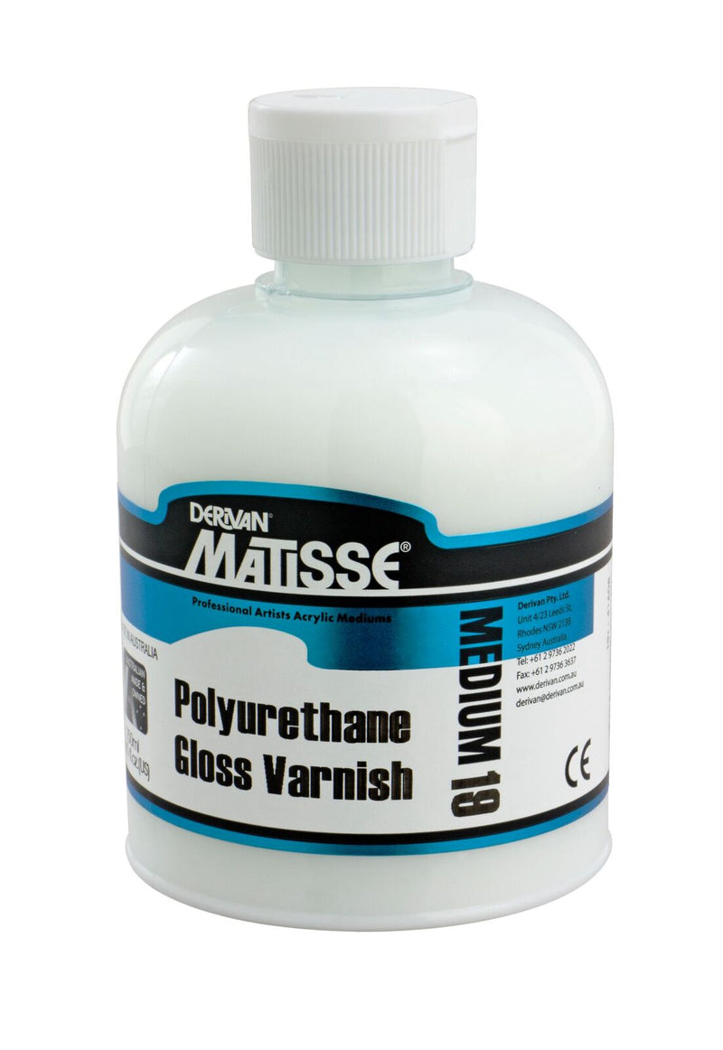 Matisse Acrylic Medium MM19 Polyurethane Gloss Varnish - Art Supplies Australia