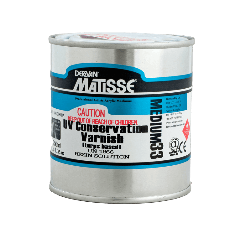 Matisse Acrylic Medium MM33 UV Conservation Varnish - Art Supplies Australia