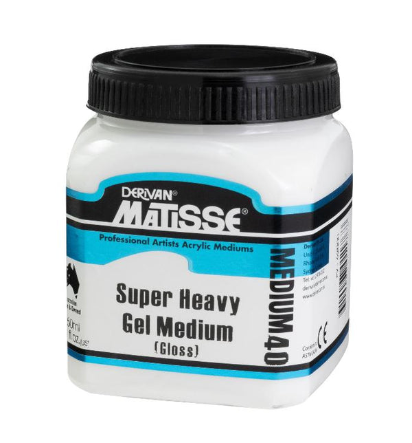 Matisse Acrylic Medium MM40 Super Heavy Gel Medium (Gloss Medium) - Art Supplies Australia