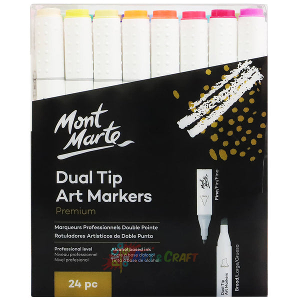 Mont Marte Premium Dual Tip Art Marker Set - Art Supplies Australia