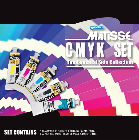 Matisse Structure CMYK Set 5x75ml - Art Supplies Australia