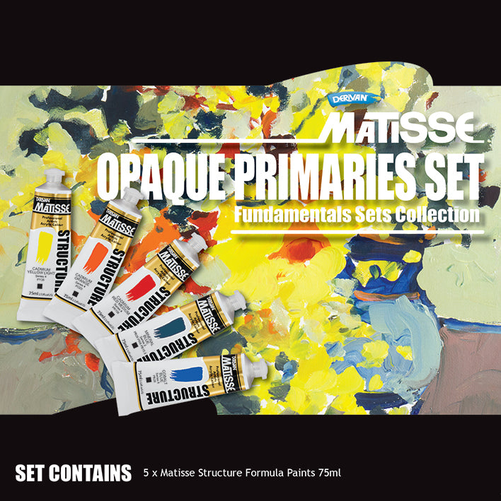 Matisse Structure Opaque Primaries Set 5x75ml - Art Supplies Australia