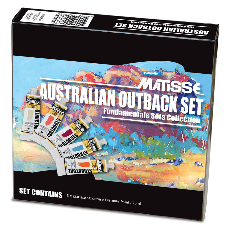Matisse Structure Australian outback set 5x75ml - Art Supplies Australia