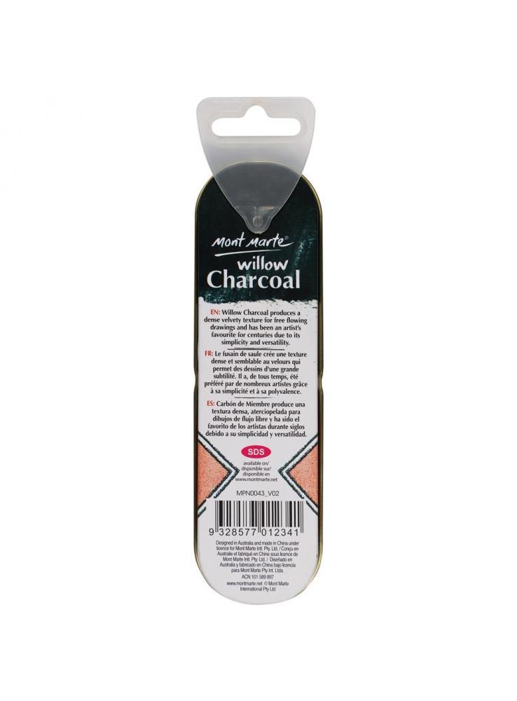 Mont Marte Willow Charcoal 10pc - Art Supplies Australia