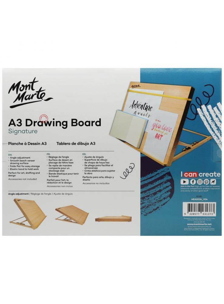Mont Marte Signature Adjustable Drawing Board - Art Supplies Australia
