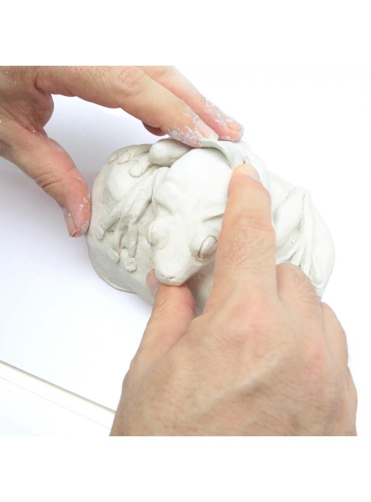 Mont Marte Premium Air Hardening Modelling Clay - White 500gms - Art Supplies Australia