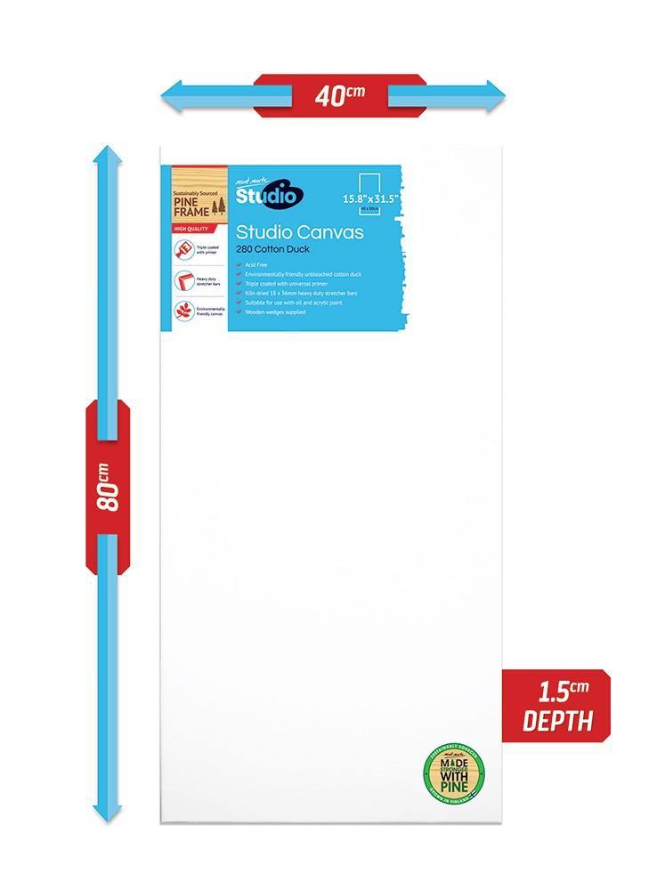 Mont Marte Studio Stretched Canvas Single Thick 6 OZ - Art Supplies Australia
